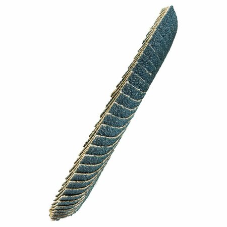 Forney Curved Edge Flap Disc, 4-1/2 in x 7/8 in, 80 Grit 71942